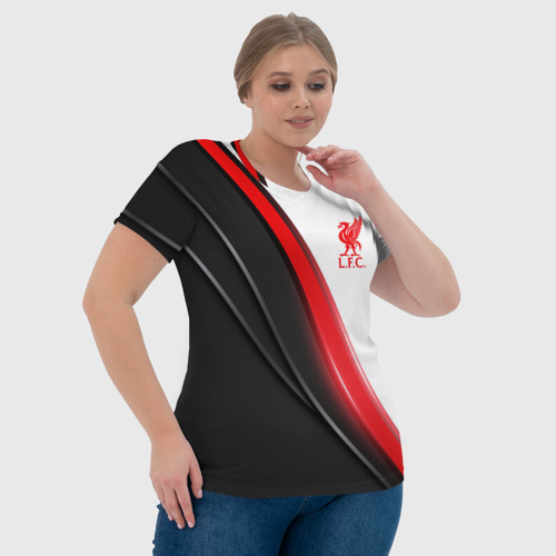 Женская футболка 3D с принтом Liverpool FC, фото #4