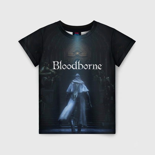 Детская футболка 3D с принтом Bloodborne, вид спереди #2