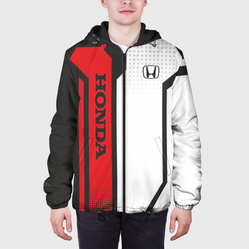 Мужская куртка 3D с принтом Honda Driver team, вид сбоку #3