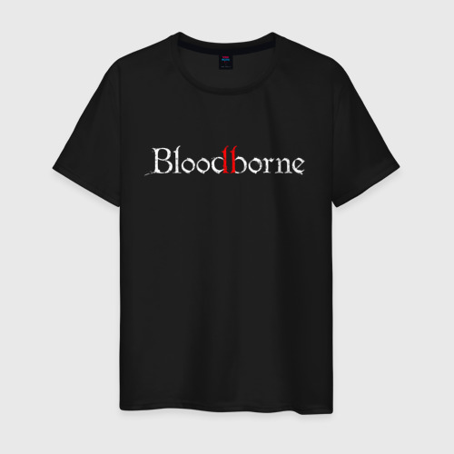 Мужская футболка хлопок с принтом Bloodborne, вид спереди #2