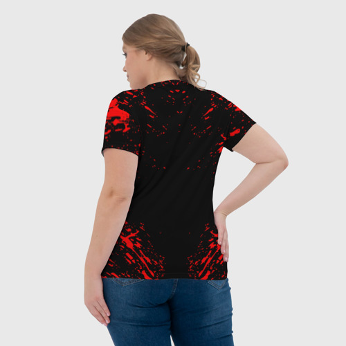 Женская футболка 3D с принтом BERSERK, вид сзади #2