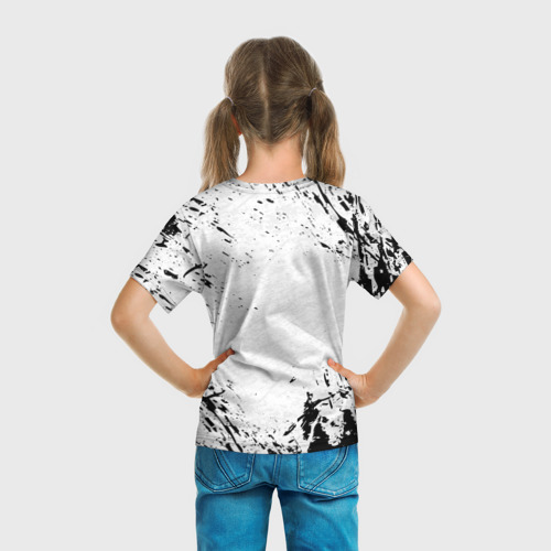 Детская футболка 3D с принтом BLOODBORNE, вид сзади #2