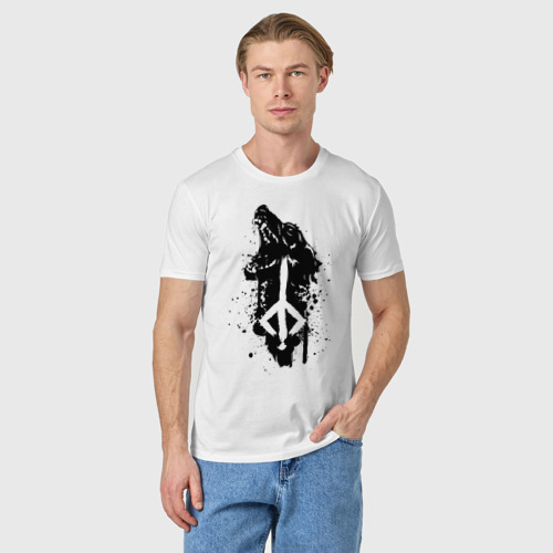 Мужская футболка хлопок с принтом Bloodborne, фото на моделе #1