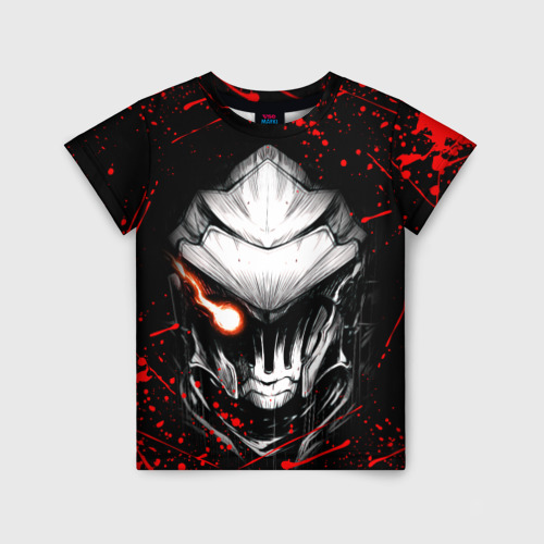 Детская футболка 3D с принтом Убийца Гоблинов (красно-черная), вид спереди #2
