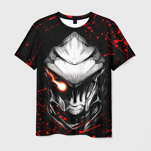 Мужская футболка 3D с принтом Убийца Гоблинов (красно-черная), вид спереди #2
