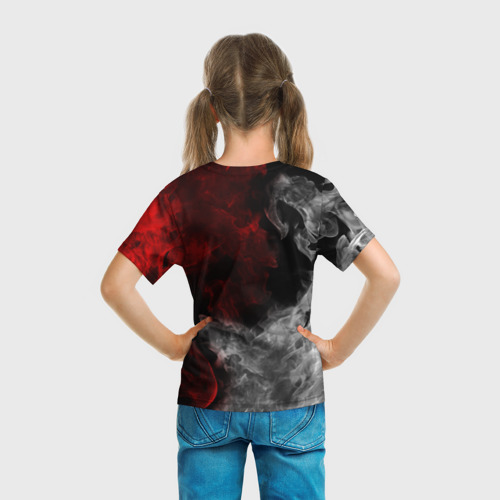 Детская футболка 3D с принтом Rust, вид сзади #2