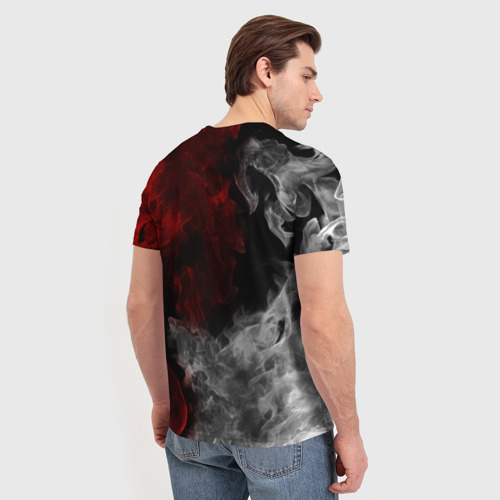 Мужская футболка 3D с принтом RUST, вид сзади #2