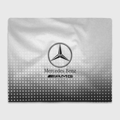 Плед 3D с принтом Mercedes-Benz, вид спереди #2