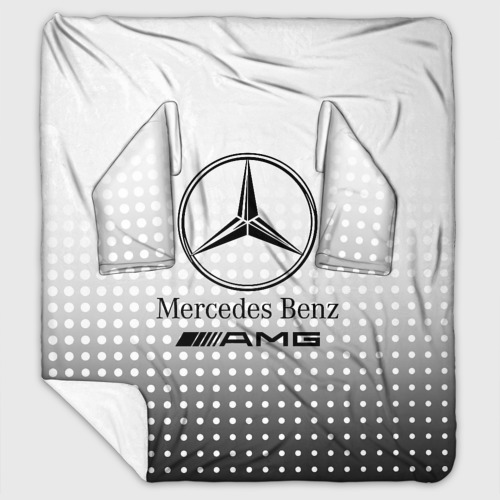Плед с рукавами с принтом Mercedes-Benz, вид спереди #2