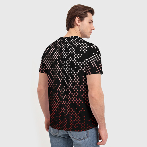 Мужская футболка 3D с принтом Сталин (Oko), вид сзади #2