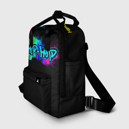 Женский рюкзак 3D с принтом Hip-Hop, фото на моделе #1