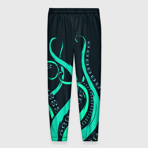 Мужские брюки 3D с принтом Щупальца осьминога, вид сзади #1
