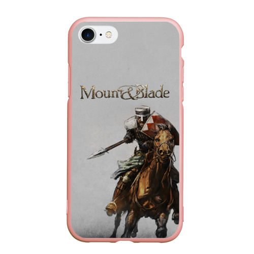 Чехол для iPhone 7/8 матовый с принтом Mount and Blade, вид спереди #2