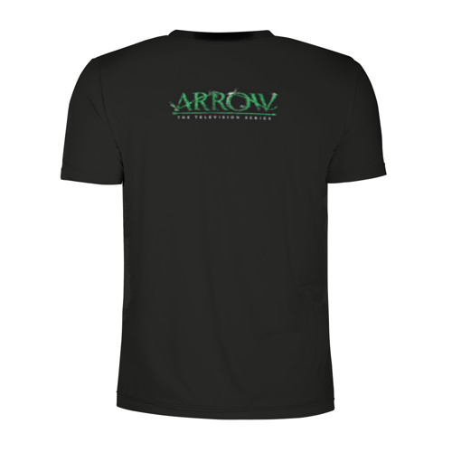 Мужская футболка 3D спортивная с принтом Arrow, вид сзади #1