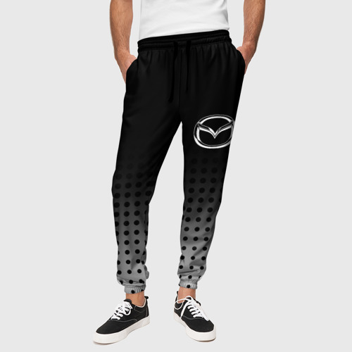 Мужские брюки 3D с принтом Mazda, вид сбоку #3