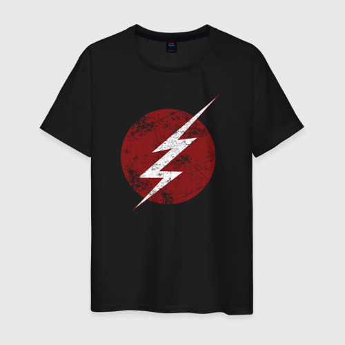 Мужская футболка с принтом The Flash logo, вид спереди #2