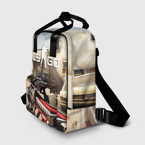 Женский рюкзак 3D с принтом CS:GO - The Aggressor | Aгрессор, фото на моделе #1