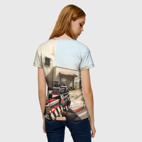 Женская футболка 3D с принтом CS:GO, вид сзади #2