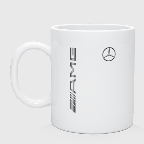 Кружка керамическая с принтом Mercedes-benz AMG, вид спереди #2