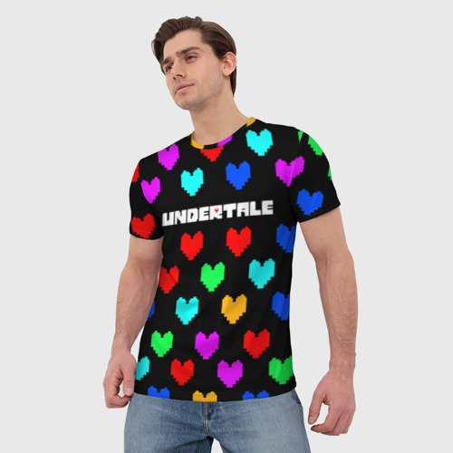 Мужская футболка 3D с принтом UNDERTALE, фото на моделе #1