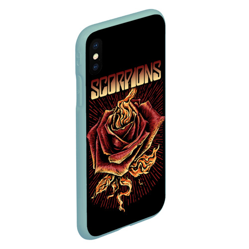 Чехол для iPhone XS Max матовый с принтом Scorpions, вид сбоку #3