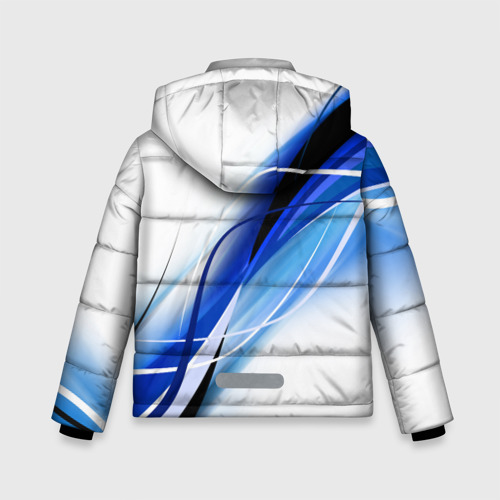 Зимняя куртка для мальчиков 3D с принтом BMW, вид сзади #1