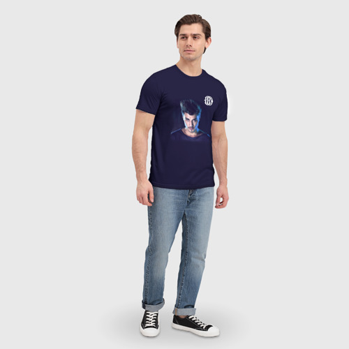 Мужская футболка 3D с принтом Дима Билан, вид сбоку #3