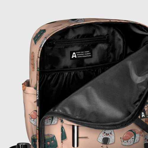 Женский рюкзак 3D с принтом Суши, фото #5