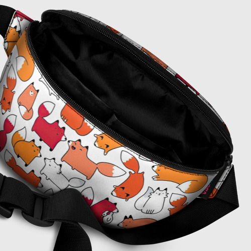 Поясная сумка 3D с принтом Милые лисы, фото #6