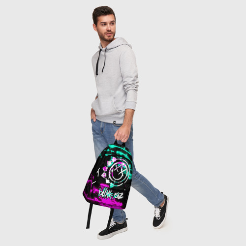 Рюкзак 3D с принтом Blink-182 6, фото #5