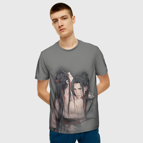Мужская 3D футболка с принтом Магистр дьявольского культа, фото на моделе #1
