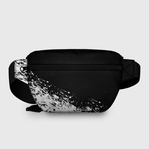 Поясная сумка 3D с принтом Черный Клевер - Черный Бык, вид сзади #1