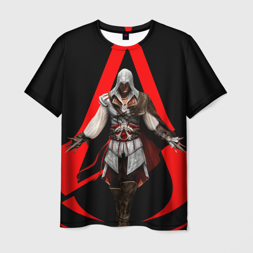 Мужская футболка 3D с принтом Assassin’s Creed  [02], вид спереди #2