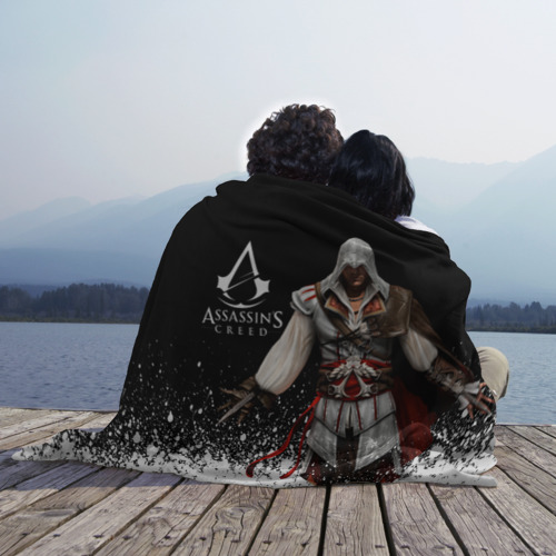 Плед 3D с принтом Assassin’s Creed  [04], вид сбоку #3