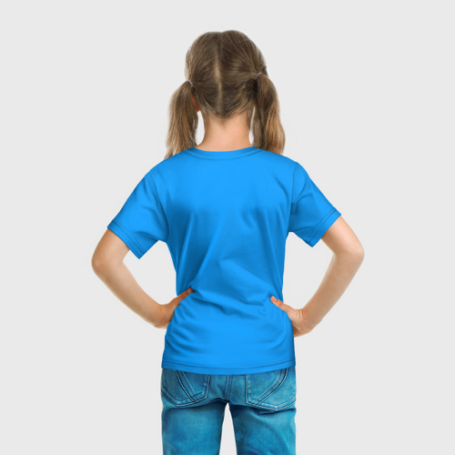 Детская футболка 3D с принтом МЧС России, вид сзади #2