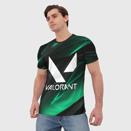 Мужская футболка 3D с принтом VALORANT, фото на моделе #1