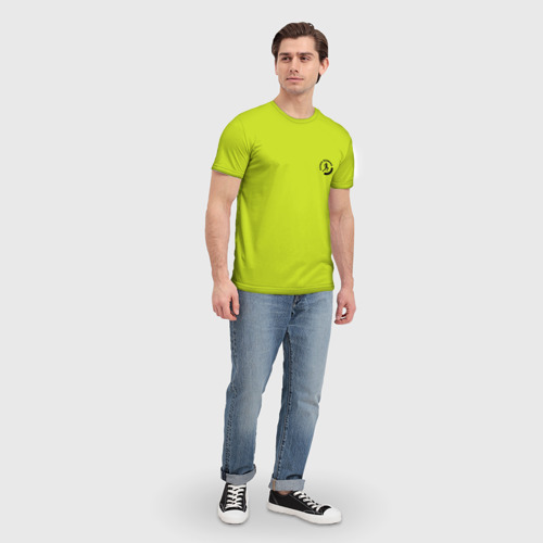 Мужская футболка 3D с принтом Беганутые, вид сбоку #3