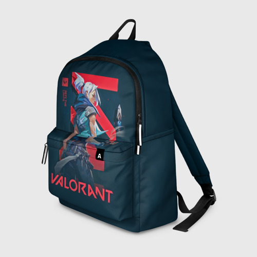 Рюкзак 3D с принтом VALORANT, вид спереди #2