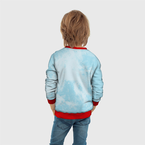 Детский свитшот 3D с принтом Унесённые призраками, вид сзади #2