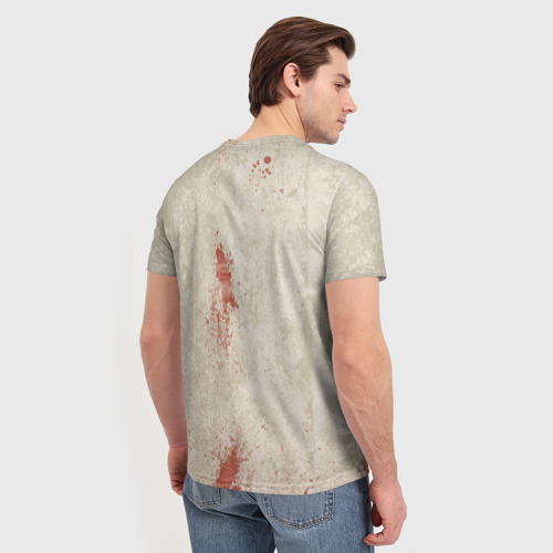 Мужская 3D футболка с принтом Кошмар на Улице Вязов, вид сзади #2