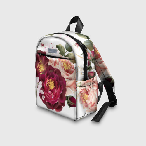 Детский рюкзак 3D с принтом Розы, вид сбоку #3