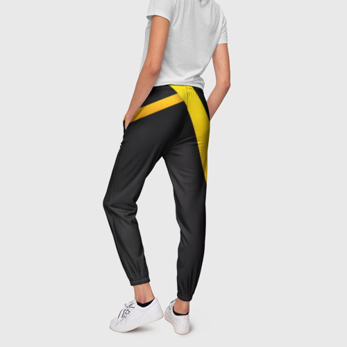 Женские брюки 3D с принтом CHEVROLET, вид сзади #2