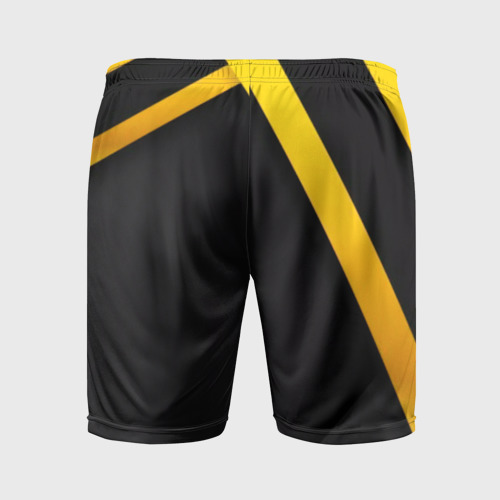 Мужские шорты спортивные с принтом CHEVROLET, вид сзади #1