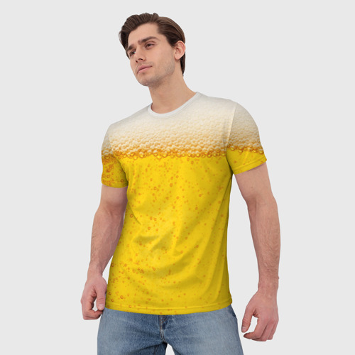 Мужская футболка 3D с принтом Пиво, фото на моделе #1