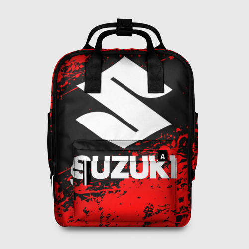 Женский рюкзак 3D с принтом SUZUKI (1), вид спереди #2