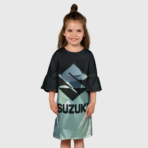 Детское платье 3D с принтом SUZUKI (5), вид сбоку #3