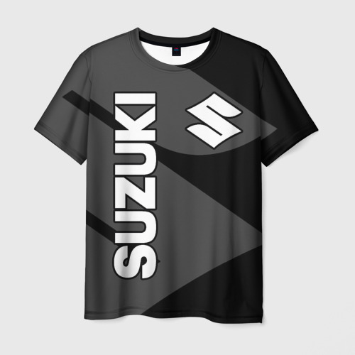 Мужская футболка 3D с принтом SUZUKI (6), вид спереди #2