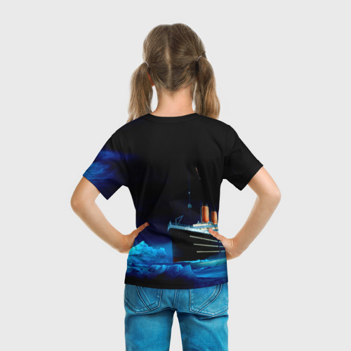 Детская футболка 3D с принтом Nautilus Pompilius, вид сзади #2