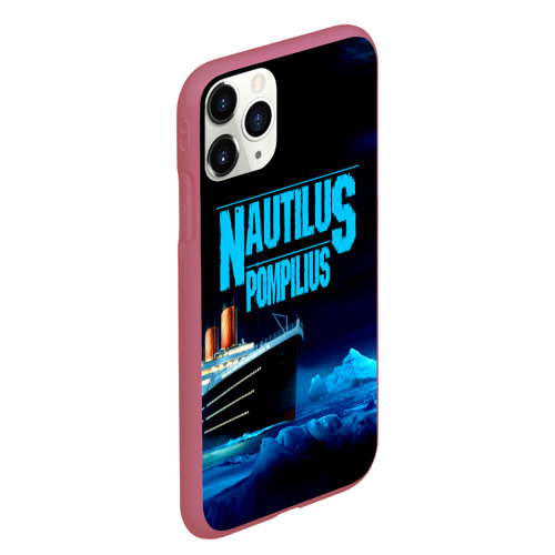 Чехол для iPhone 11 Pro Max матовый с принтом Nautilus Pompilius, вид сбоку #3