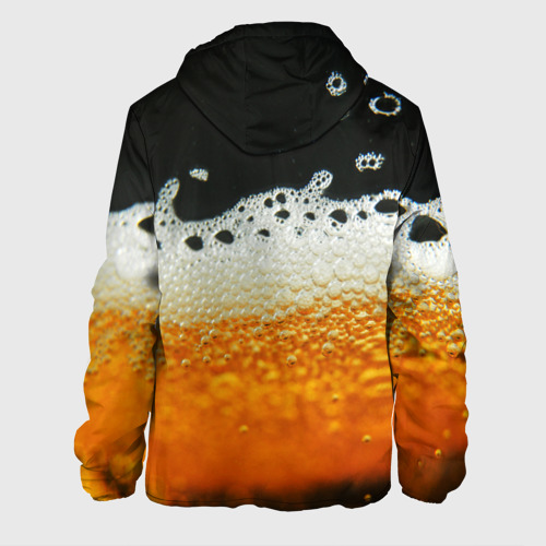 Мужская куртка 3D с принтом Темное пиво, вид сзади #1